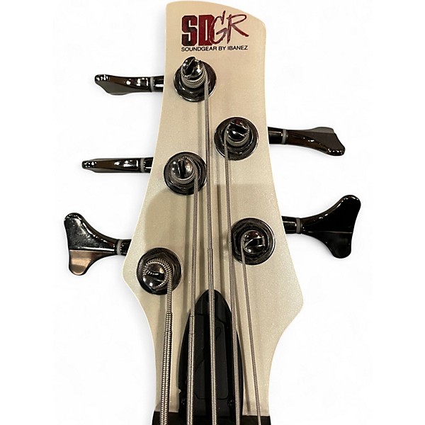 Used Ibanez SR305E Pearl White Electric Bass Guitar