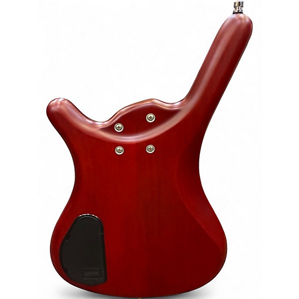 Used Warwick Corvette 4 String Maroon Electric Bass Guitar