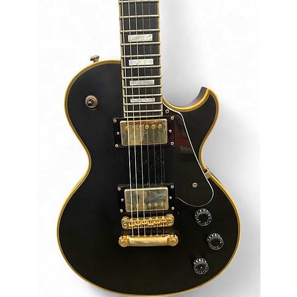 Used Schecter Guitar Research Solo-II Custom Vintage Black Solid Body Electric Guitar