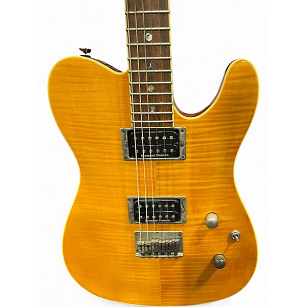 Used Fender Special Edition Custom Telecaster FMT HH Amber Solid Body Electric Guitar