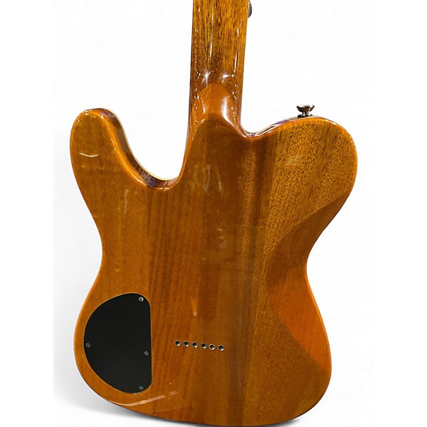 Used Fender Special Edition Custom Telecaster FMT HH Amber Solid Body Electric Guitar