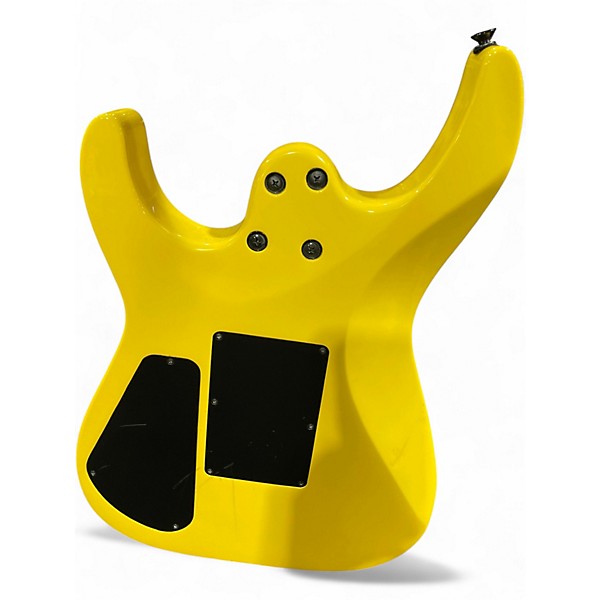 Used Jackson dk2xr Graffiti Yellow Solid Body Electric Guitar