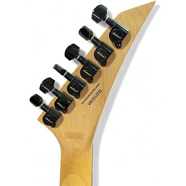 Used Jackson dk2xr Graffiti Yellow Solid Body Electric Guitar