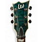 Used ESP ec-401qmv Trans Green Solid Body Electric Guitar