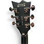 Used ESP ec-401qmv Trans Green Solid Body Electric Guitar