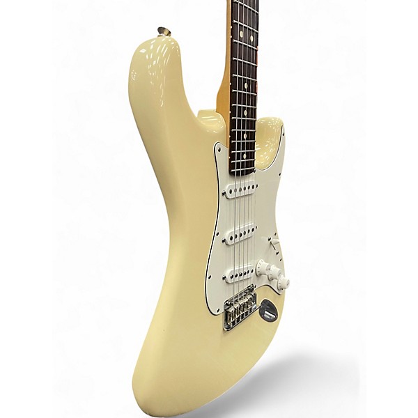 Used 2012 Fender American Standard Stratocaster Olympic White Solid Body Electric Guitar
