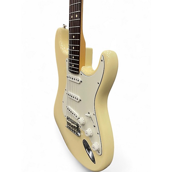 Used 2012 Fender American Standard Stratocaster Olympic White Solid Body Electric Guitar