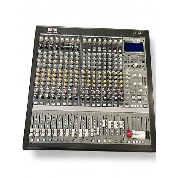 Used KORG MW2408 SOUNDLINK 24 CHANNEL HYBRID Digital Mixer