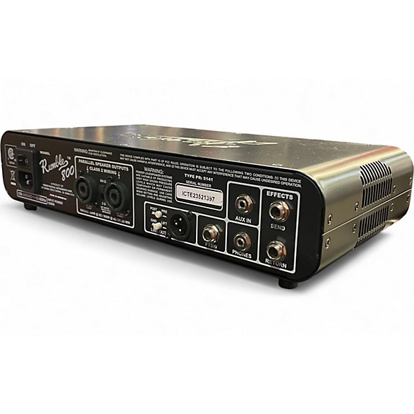 Used Fender Rumble 800 Bass Amp Head