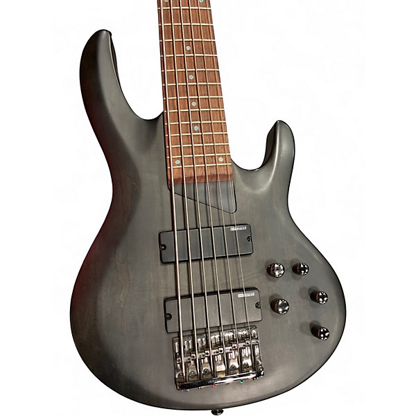 Used ESP LTD B206SM 6 String BLACK Electric Bass Guitar