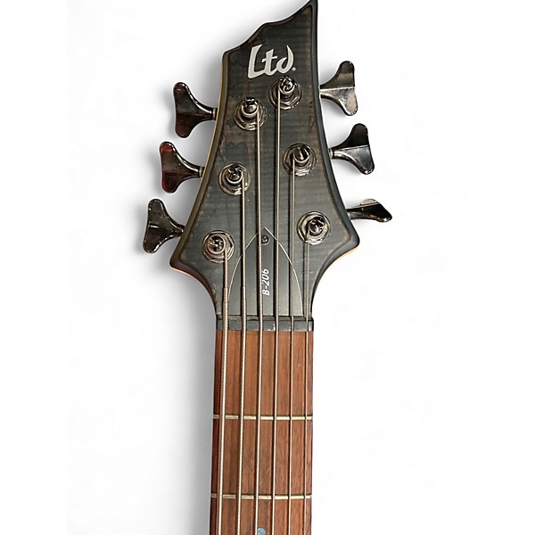 Used ESP LTD B206SM 6 String BLACK Electric Bass Guitar