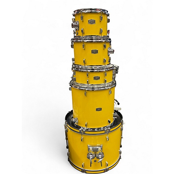 Used Yamaha 5 Piece Rydeen Yellow Drum Kit