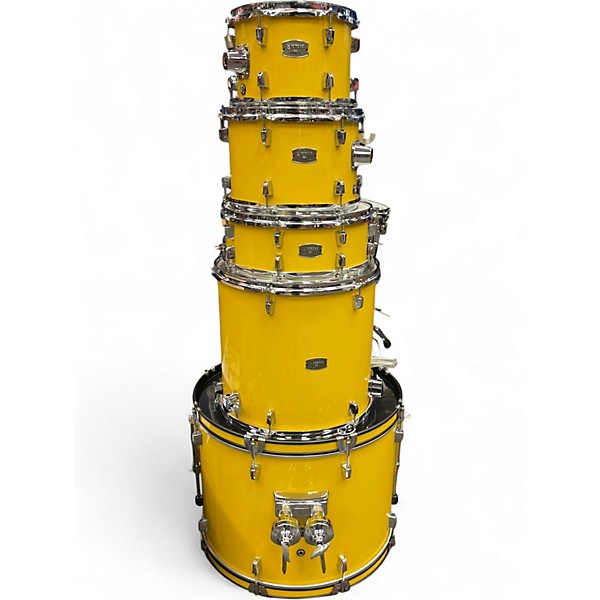 Used Yamaha 5 Piece Rydeen Yellow Drum Kit