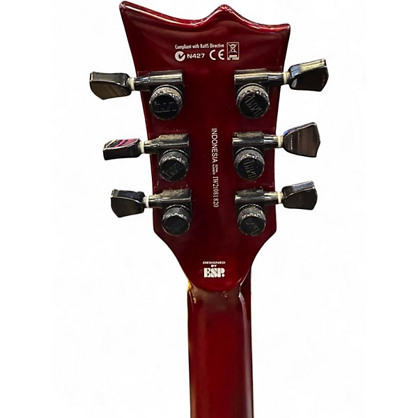 Used 2021 ESP EC1000 Deluxe Crimson Red Trans Solid Body Electric Guitar