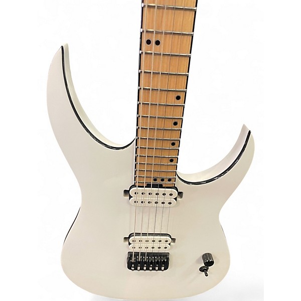 Used Schecter Guitar Research KM-6 Alpine White Solid Body Electric Guitar