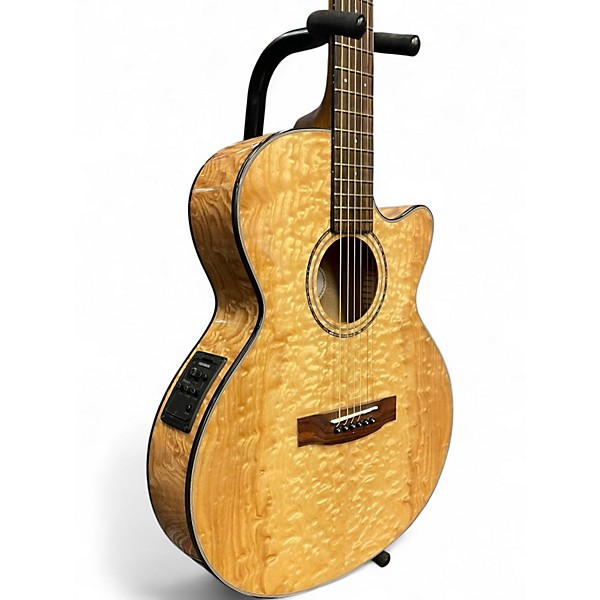 Used Mitchell MX430QAB Natural Acoustic Electric Guitar