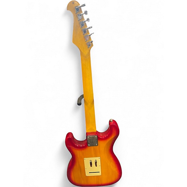 Used Indio Cali Dlx Plus Cherry Sunburst Solid Body Electric Guitar