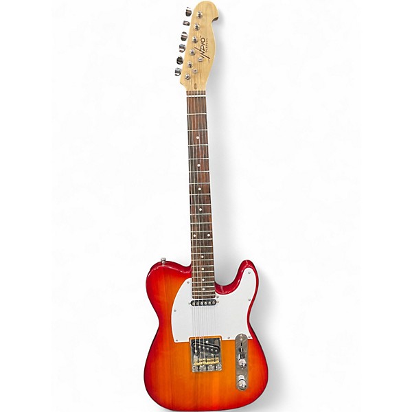 Used Indio Retro Dlx Plus Cherry Sunburst Solid Body Electric Guitar
