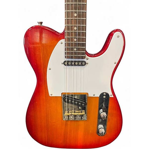 Used Indio Retro Dlx Plus Cherry Sunburst Solid Body Electric Guitar