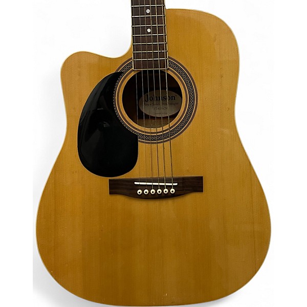 Used Johnson Single Cut Natural Solid Body Electric Guitar