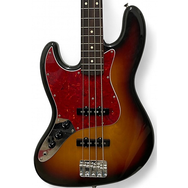 Used Fender HYBRID JAZZ BASS MIJ LEFT HANDED 2 Tone Sunburst Electric Bass Guitar