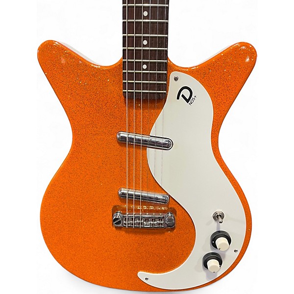 Used 2025 Danelectro 59 NOS PLUS ORANGE SPARKLE Solid Body Electric Guitar