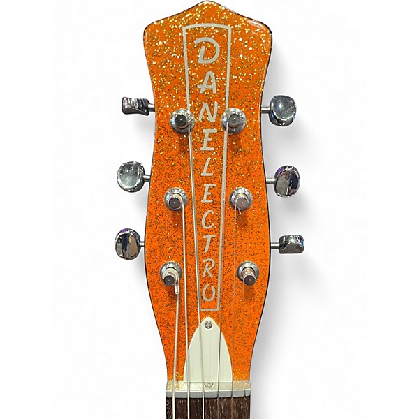 Used 2025 Danelectro 59 NOS PLUS ORANGE SPARKLE Solid Body Electric Guitar