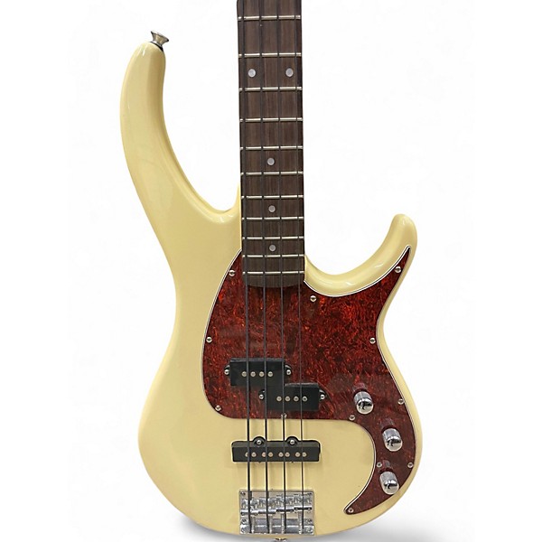 Used Peavey Milestone IV Olympic White Electric Bass Guitar