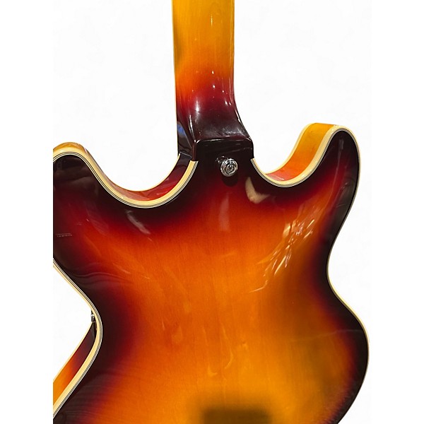 Used D'Angelico Premier Series DC 2 Color Sunburst Hollow Body Electric Guitar