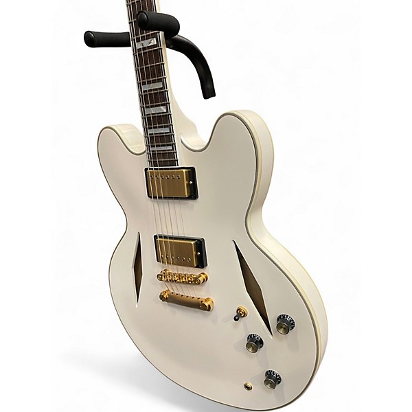 Used Epiphone Emily Wolfe Sheraton Alpine White Hollow Body Electric Guitar