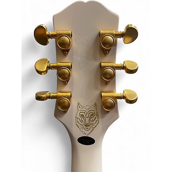 Used Epiphone Emily Wolfe Sheraton Alpine White Hollow Body Electric Guitar
