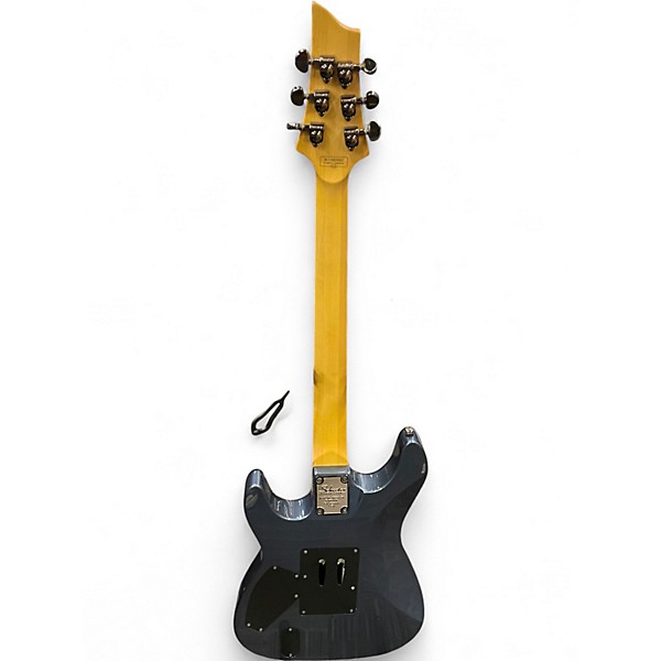 Used Schecter Guitar Research Hellraiser Deluxe Floyd Rose Gunmetal Gray Solid Body Electric Guitar