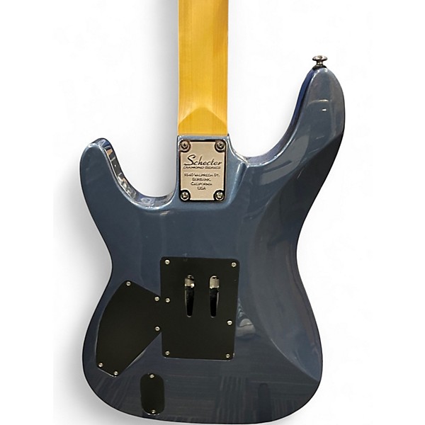 Used Schecter Guitar Research Hellraiser Deluxe Floyd Rose Gunmetal Gray Solid Body Electric Guitar