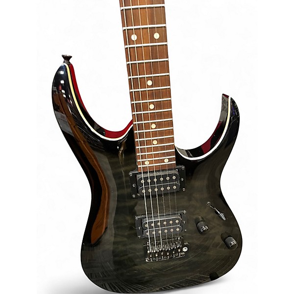Used Ibanez GRGA120 GIO Trans Black Solid Body Electric Guitar