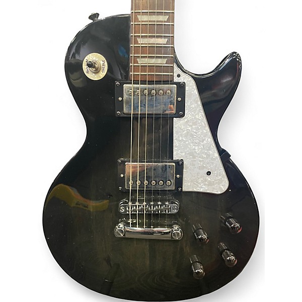 Used Epiphone Les Paul Studio Deluxe Trans Black Solid Body Electric Guitar