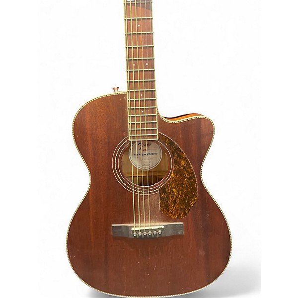 Used Fender Paramount PM-3C Mahogany Acoustic Guitar
