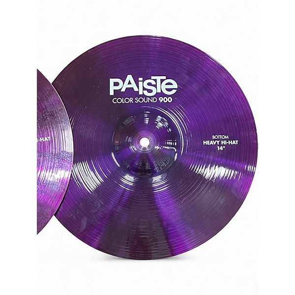 Used Paiste 14in Colorsound 900 Series Hi Hat Pair Cymbal
