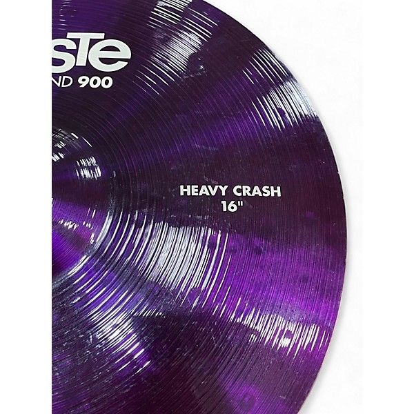 Used Paiste 16in Colorsound 900 Series Purple Heavy Crash Cymbal