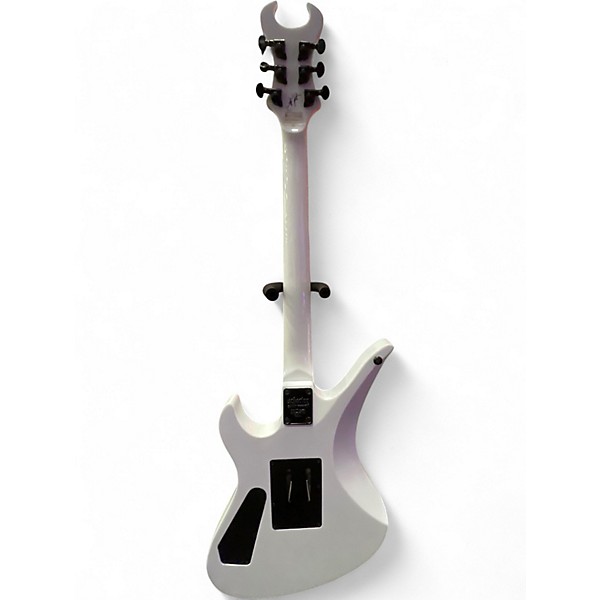 Used Schecter Guitar Research Synyster Gates Signature Standard White with Black Pinstripes Solid Body Electric Guitar