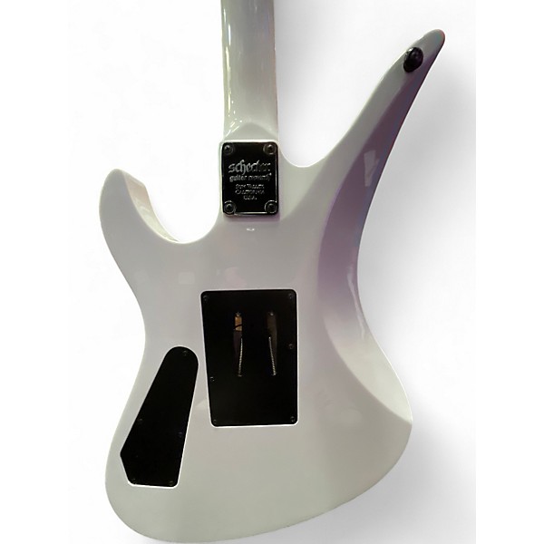 Used Schecter Guitar Research Synyster Gates Signature Standard White with Black Pinstripes Solid Body Electric Guitar