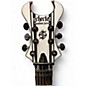 Used Schecter Guitar Research Synyster Gates Signature Standard White with Black Pinstripes Solid Body Electric Guitar