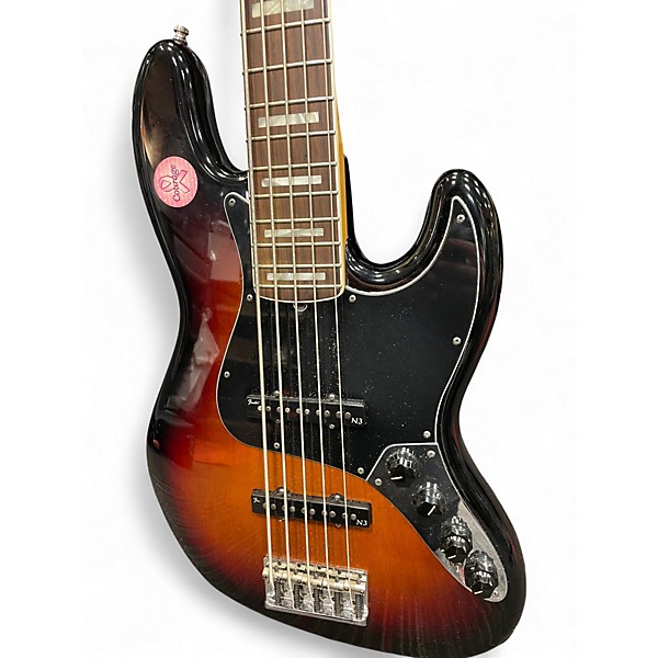 Used Fender American Deluxe Jazz Bass V SUNBURST Electric Bass Guitar