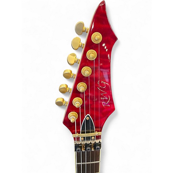 Used Raven S-STYLE Trans Red Solid Body Electric Guitar