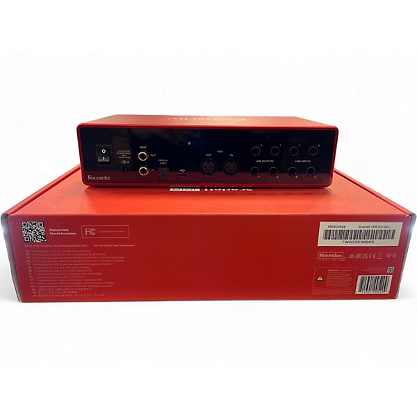 Used Focusrite Scarlett 18i8 Gen 3 Audio Interface