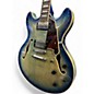 Used 2019 D'Angelico Premier Series DC XT Faded Blue Jean Hollow Body Electric Guitar