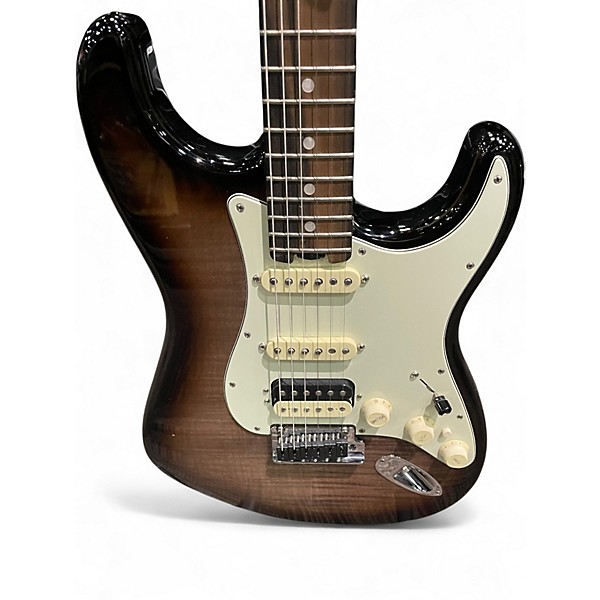 Used Fender GC ELITE STRAT TRANS BLACK Solid Body Electric Guitar