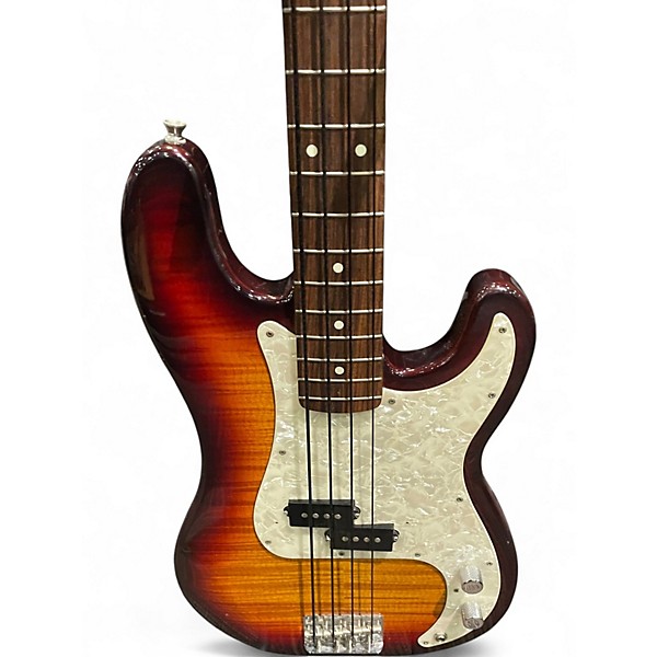 Used Fender FOTO FLAME P-BASS 3 Color Sunburst Electric Bass Guitar