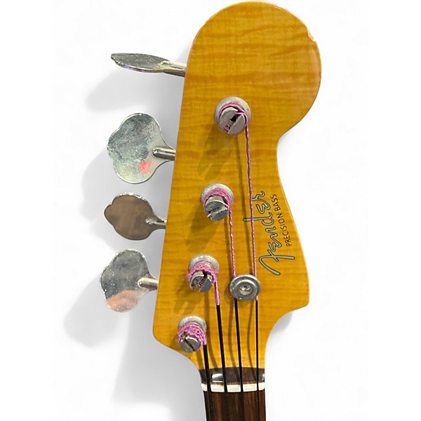 Used Fender FOTO FLAME P-BASS 3 Color Sunburst Electric Bass Guitar