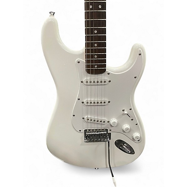 Used 2020s Squier Standard Stratocaster Olympic White Solid Body Electric Guitar