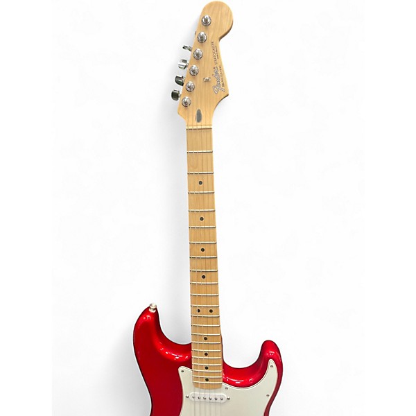 Used Fender Standard Stratocaster HSS Chrome Red Solid Body Electric Guitar